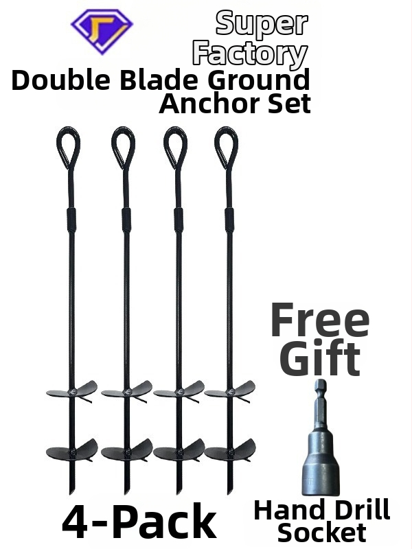 Xingda Sada kotiev pre stany a prístrešky — dvojlistový dizajn, ultra ľahká, špirálové kolíky, liatina