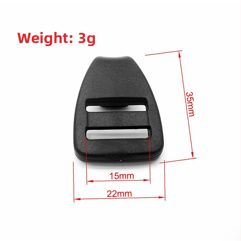 Mee POM plastová spona a slučka pre popruhy na turistické batohy a stany — odolný doplnok batožiny