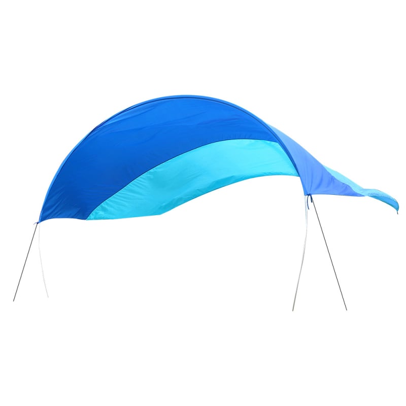 Kültéri kempingárnyékoló, négyszögletes formájú, nylon anyag, alumínium ötvözet keret, kézi szerelés