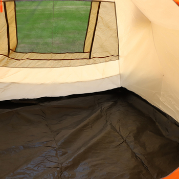 Cort tunel outdoor pentru 4–6 persoane, dublu strat, patru sezoane, 7 kg, impermeabil exterior 1500–2000 mm, podea impermeabilă 10000 mm