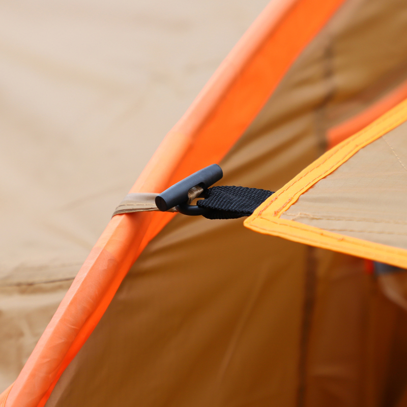 Cort tunel outdoor pentru 4–6 persoane, dublu strat, patru sezoane, 7 kg, impermeabil exterior 1500–2000 mm, podea impermeabilă 10000 mm