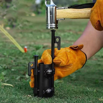 Κορνίζα σωλήνα κολώνας σκηνής για ομπρέλα, ρυθμιζόμενη στήριξη σωλήνα, χάλυβας υψηλού άνθρακα