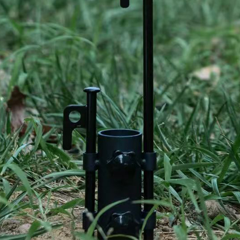 Κορνίζα σωλήνα κολώνας σκηνής για ομπρέλα, ρυθμιζόμενη στήριξη σωλήνα, χάλυβας υψηλού άνθρακα