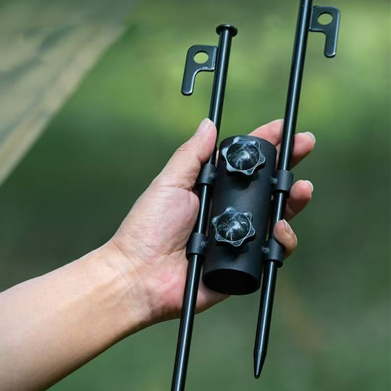 Κορνίζα σωλήνα κολώνας σκηνής για ομπρέλα, ρυθμιζόμενη στήριξη σωλήνα, χάλυβας υψηλού άνθρακα