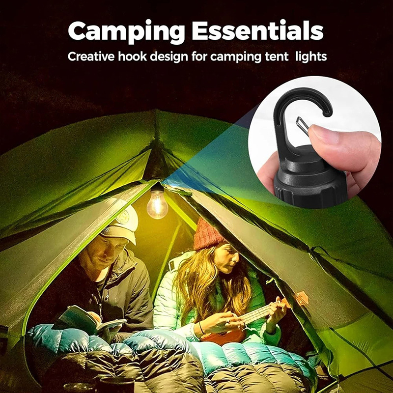 Kamping LED svjetlo sa kukom, prijenosno i podesivo (LED; solarno napajanje; podesivo)