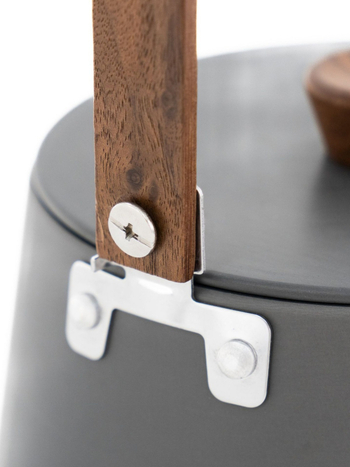 Prijenosni aluminijski čajnik za kampiranje – ultralagani, model PL-2407, 800 g, za 2 osobe, s logom.