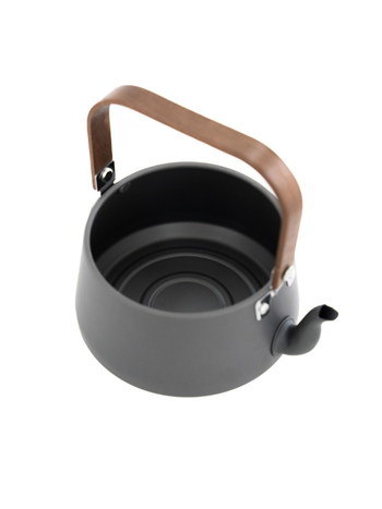 Prijenosni aluminijski čajnik za kampiranje – ultralagani, model PL-2407, 800 g, za 2 osobe, s logom.