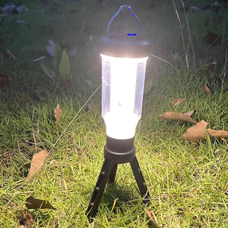 LED kamping svjetlo s punjivim napajanjem, kuka za šator, dodirni prekidač, 5V 3W, prijenosno