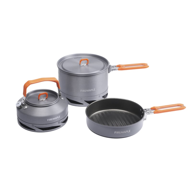 Kamperski set posuđa – aluminijska legura; prijenosan, izuzetno lagan, podijeljeni tip, otporan na vjetar, skupljanje topline; model Solar cooker; brand Fire Maple; za 2-3 osobe