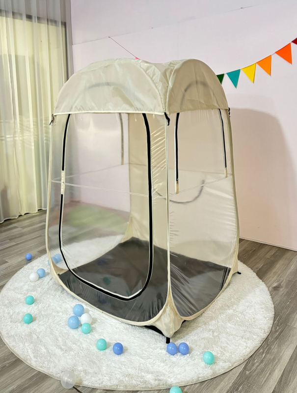 Jednoosobni vanjski šator za ribolov, protiv komaraca, brz početni setup bez montaže, unutarnji šator od PVC, težina 2,1 kg