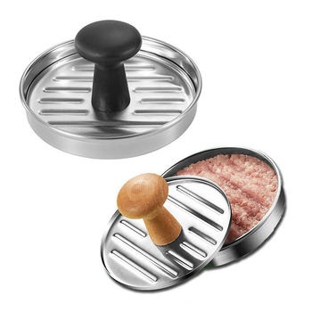 Preša za meso, nehrđajući čelik, okrugli dizajn (proljeće 2013; otisnuti logo: OK)