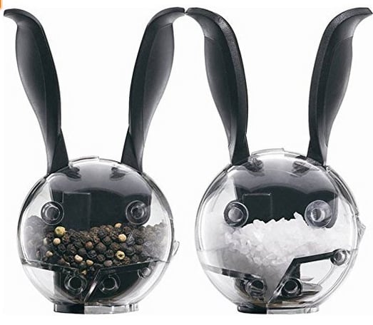 Заешка мелница за пипер и сол, ръчна, PS материал, смилане