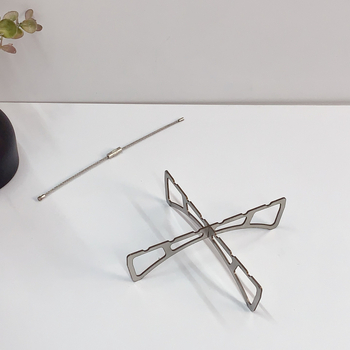 Križasti parni stalak od nehrđajućeg čelika – za kampiranje, 1-2 osobe