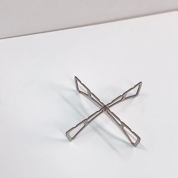 Križasti parni stalak od nehrđajućeg čelika – za kampiranje, 1-2 osobe