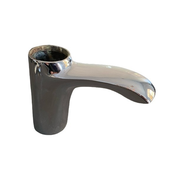 Set de robinete din aliaj de zinc, turnat prin nisip, cu miez ceramic al valvei, finisaj electroplatat, stil modern minimalist, structură cu legătură dublă