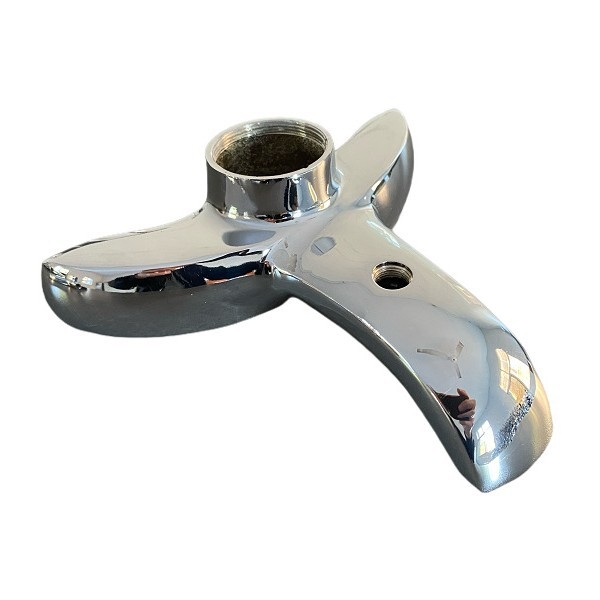 Set de robinete din aliaj de zinc, turnat prin nisip, cu miez ceramic al valvei, finisaj electroplatat, stil modern minimalist, structură cu legătură dublă