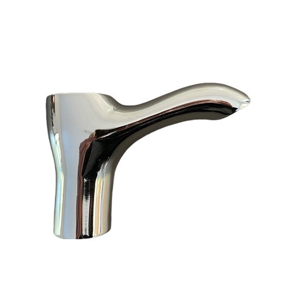 Set de robinete din aliaj de zinc, turnat prin nisip, cu miez ceramic al valvei, finisaj electroplatat, stil modern minimalist, structură cu legătură dublă