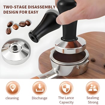 Set tampoane espresso cu corp din porțelan, 230 g, personalizabil, imprimare logo disponibil