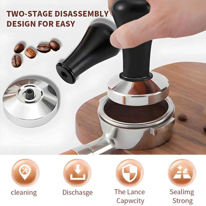 Set tampoane espresso cu corp din porțelan, 230 g, personalizabil, imprimare logo disponibil