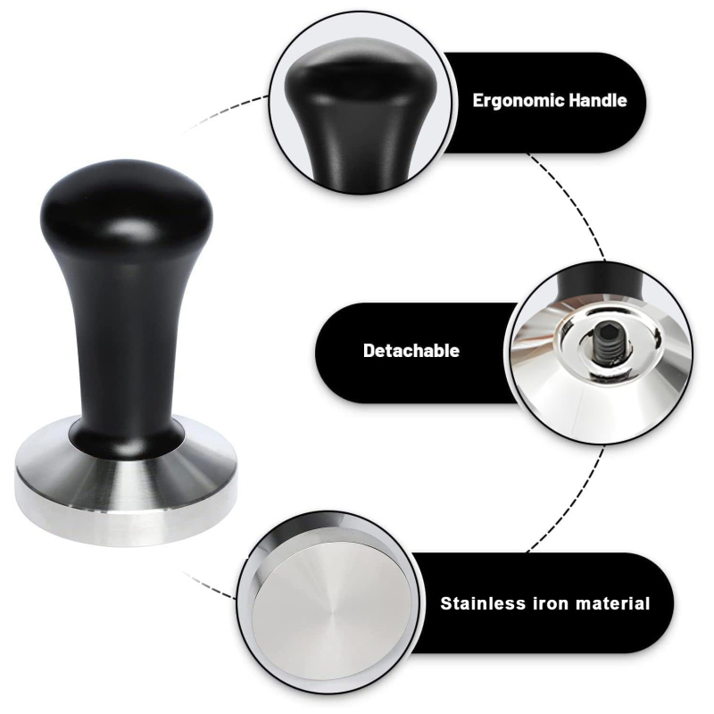 Set tampoane espresso cu corp din porțelan, 230 g, personalizabil, imprimare logo disponibil