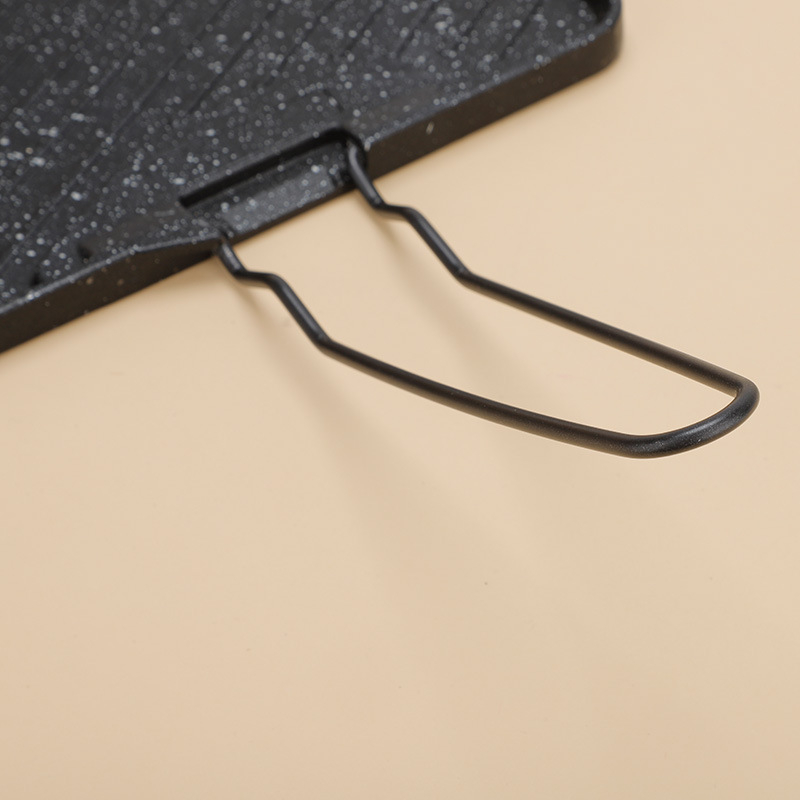 Prijenosni grill tiganj od nehrđajućeg čelika za kampiranje, za 2–3 osobe, težina 0,5 kg, mogućnost ispisa loga