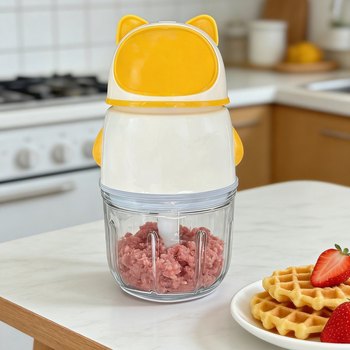 Višefunkcionalni uređaj za pripremu bebine hrane s mljevenjem mesa, usitnjavanjem leda, miješanjem, dodatkom bebine prehrane i visokobrzinskim šlaganjem