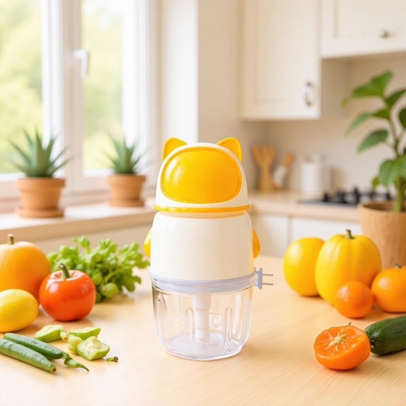 Višefunkcionalni uređaj za pripremu bebine hrane s mljevenjem mesa, usitnjavanjem leda, miješanjem, dodatkom bebine prehrane i visokobrzinskim šlaganjem