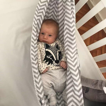 Детски хамак за външно и вътрешно ползване, плат от имитационен памук, товароносимост 20 кг, тегло 450 г