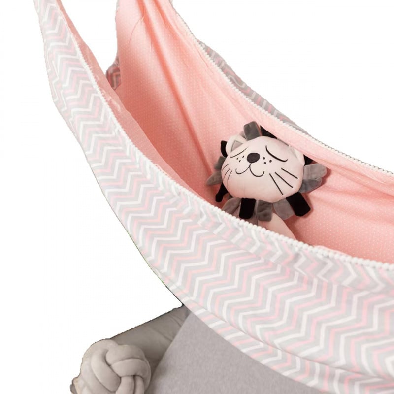 Детски хамак за външно и вътрешно ползване, плат от имитационен памук, товароносимост 20 кг, тегло 450 г