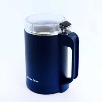 SILVER LOVE mljevač kave – Nehrđajući čelik, moderni minimalistički stil, težina 0,7 kg, mogućnost prilagodbe logotipa