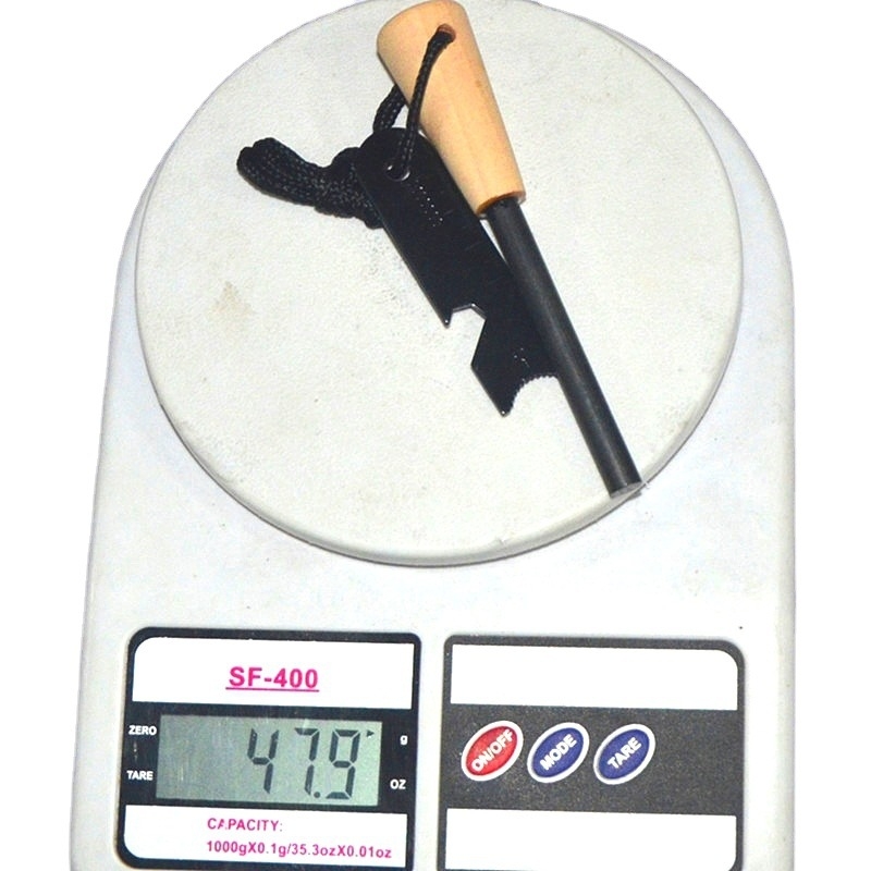 Baoxing Prijenosni vanjski flint s drvenom ručkom – model 8×80, težina 50 g, pogodno za 1–2 osobe, otporan na vjetar