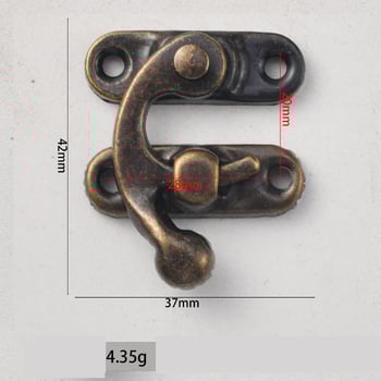 Antik fém csat, borosdoboz csat, ajándékdoboz csat, szarvcsat, rejtett doboz csat, gyönyörű új kínai stílus.