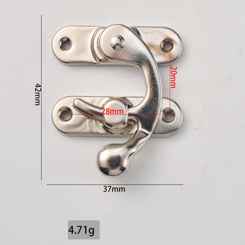 Antik fém csat, borosdoboz csat, ajándékdoboz csat, szarvcsat, rejtett doboz csat, gyönyörű új kínai stílus.