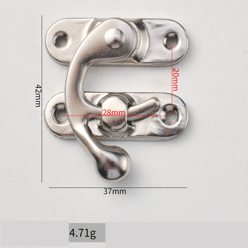 Antik fém csat, borosdoboz csat, ajándékdoboz csat, szarvcsat, rejtett doboz csat, gyönyörű új kínai stílus.