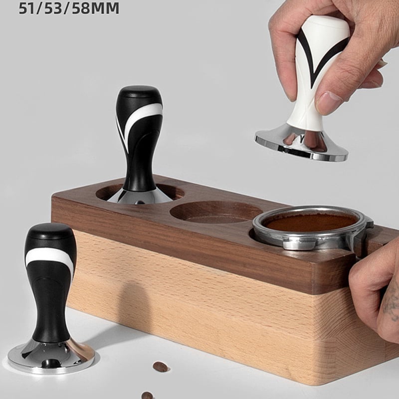 Тампер за кафе машини с ABS дръжка, универсална съвместимост, тегло около 180 г, модерен прост стил.