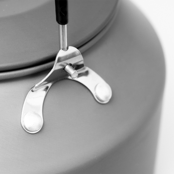 Kamp lonac za vodu s čajnikom, emajlirana površina, aluminijska legura, prijenosan i ultra lagan, model PL-H140, 200 g