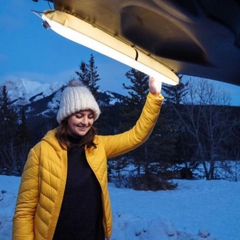 Naduvna LED kamping lampa s kinetičkom energijom, podesiva jačina svjetla (4.5V, 7W)