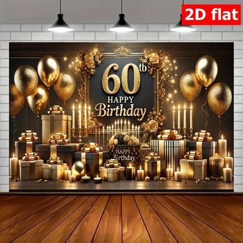 Διασυνοριακό μαύρο και χρυσό φόντο γενεθλίων, ύφασμα υψηλής ποιότητας για φωτογραφία σκηνής, στηρίγματα και διακοσμήσεις πάρτι γενεθλίων.