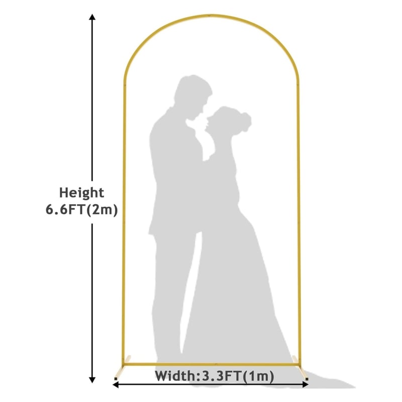 Στήριγμα καμάρας από σφυρήλατο σίδερο ύψους 7,2 ποδιών (2,1 μ.) για γάμους, καμάρες με μπαλόνια, ζαρντινιέρες, γενέθλια και διακοσμήσεις σκηνικού