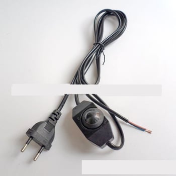Cablu de alimentare pentru lămpi de masă, cablu de alimentare pentru variator de intensitate a luminii lampă de masă, cablu de alimentare pentru controlul vitezei ventilatorului, ștecher rotund standard european pentru reglarea intensității luminoase - 2 f