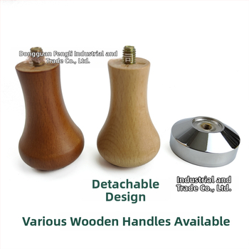 Drveni tamp za kavu, 58×53 mm, bukovo drvo, za poluautomatske espress aparate