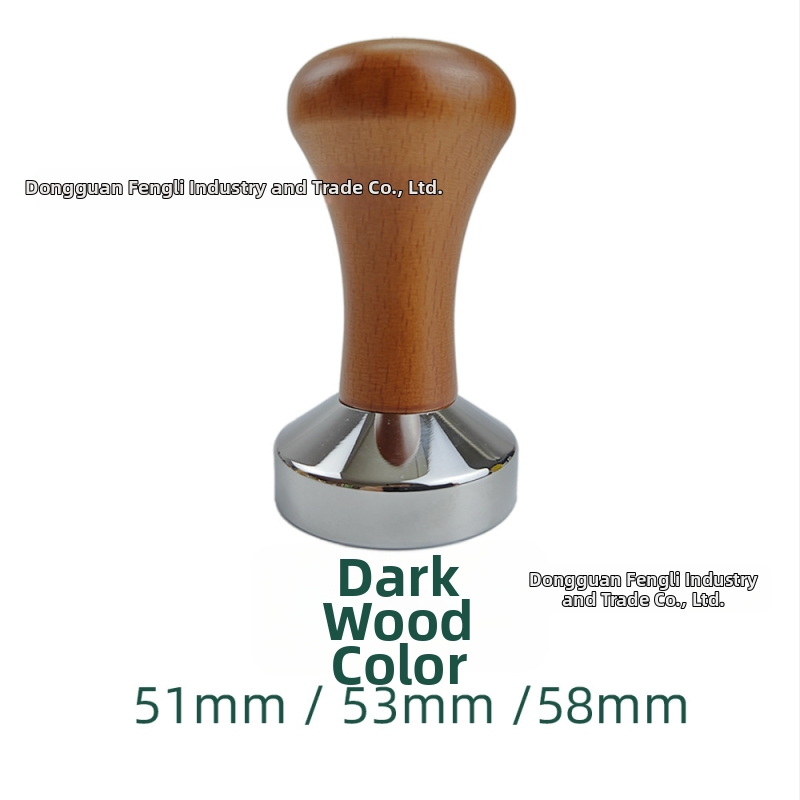 Drveni tamp za kavu, 58×53 mm, bukovo drvo, za poluautomatske espress aparate