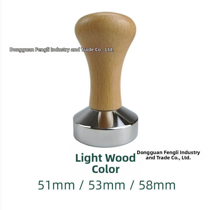Drveni tamp za kavu, 58×53 mm, bukovo drvo, za poluautomatske espress aparate