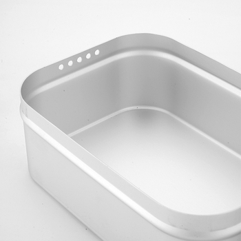 Vanjska aluminijska kutija za obrok s oslobađanjem tlaka i sklopivom ručkom, za 2–3 osobe, težina 443 g