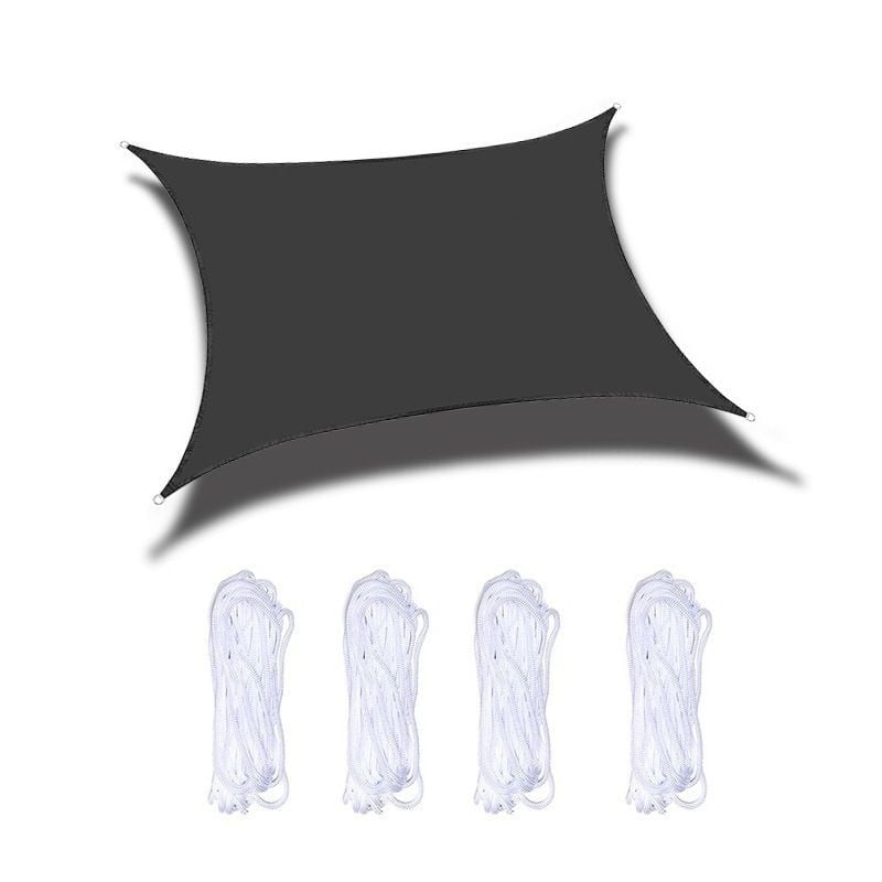 Háromszög alakú árnyékoló vászon, 420d poliészterből, vízálló 500, UV védelem
