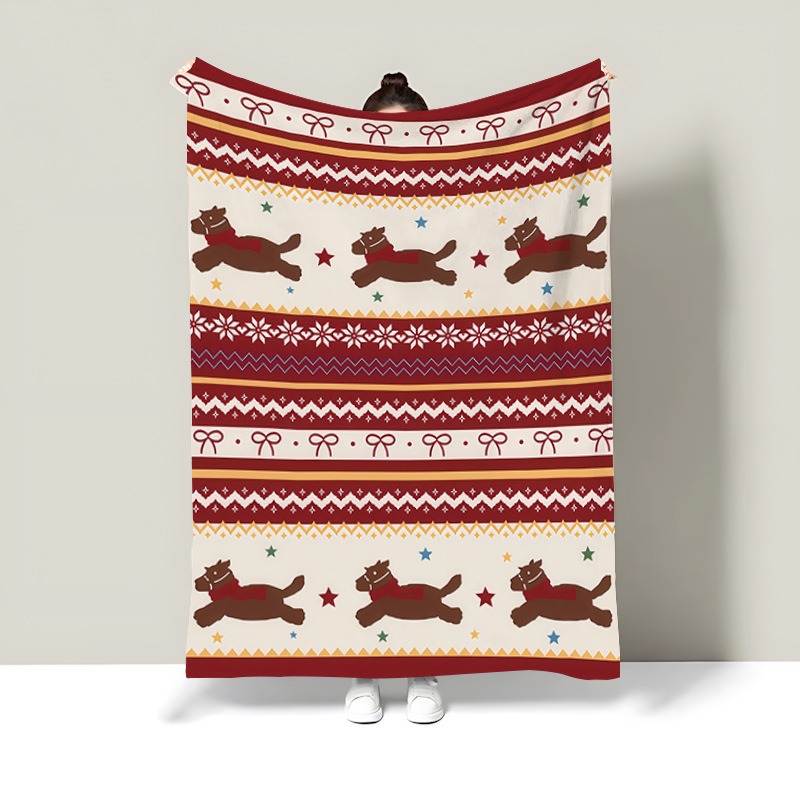 Карикатурно флисово одеяло, полиестер, 300–500 g, целогодишно, персонализируемо