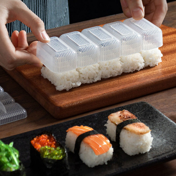 Pet-dijelni plastični set za formiranje rižinih kuglica i sushi s nori