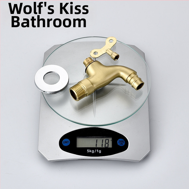 Zamykateľná vonkajšia nástenná batéria na práčku s keramickým diskom ventilu, 0–90°C, model 1202