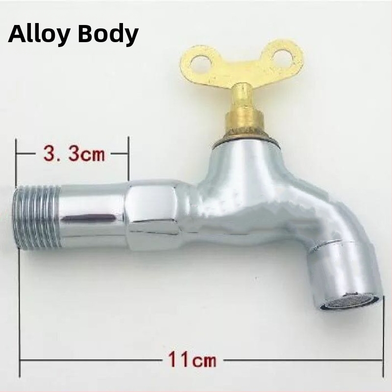 Zamykateľná vonkajšia nástenná batéria na práčku s keramickým diskom ventilu, 0–90°C, model 1202