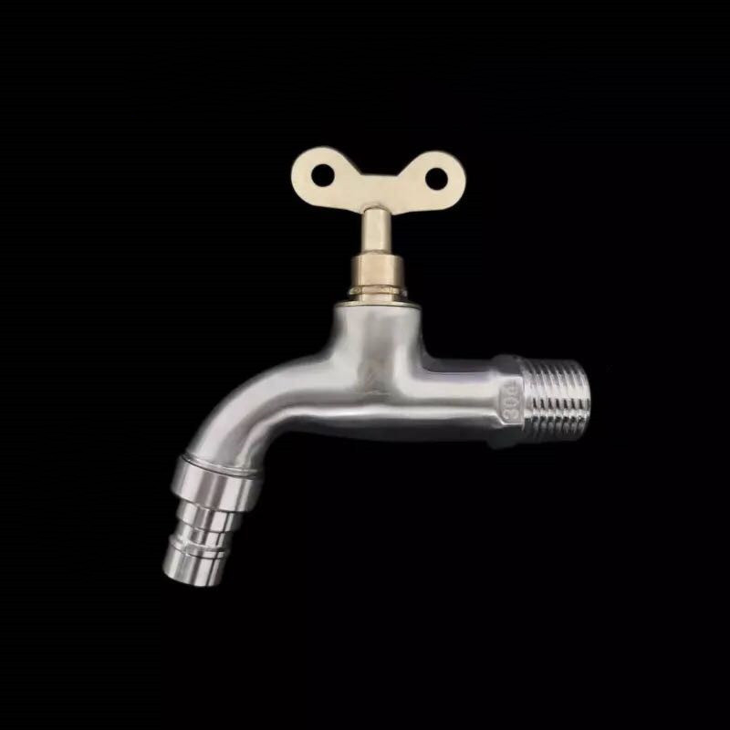 Vanjski zidni slavine s ključem za perilicu rublja, s keramičkim diskom ventila, 0–90°C, model 1202